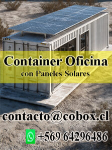 container oficina paneles solares